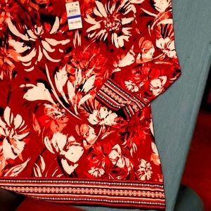 JM Collection womens knit blouse, size xl